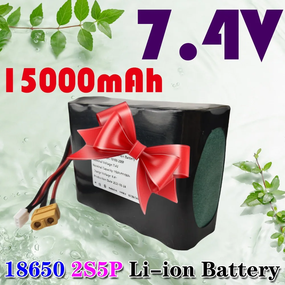 2S5P 15Ah for Various RC Airplane Quadrotor 7.4V 15000mAh High Capacity UAV Rechargeable Li-ion Battery
2S5P 15Ah for Various RC Airplane Quadrotor 7.4V 15000mAh High Capacity UAV Rechargeable Li-ion Battery