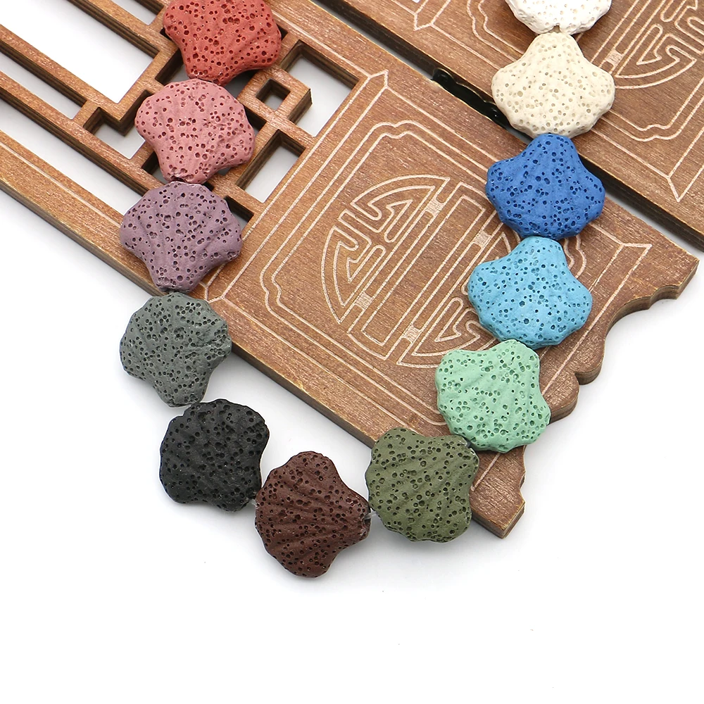 Scallop Shape Volcanic Rock Bead Mix-color Natural Stone Straight Holes Loose Bead Handmade Creative Jewelry Accessory 1 Strand
Scallop Shape Volcanic Rock Bead Mix-color Natural Stone Straight Holes Loose Bead Handmade Creative Jewelry Accessory 1 Strand