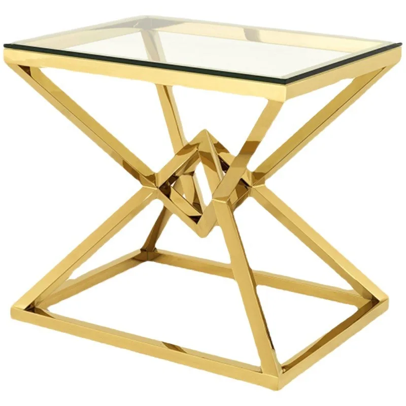 Post-modern light luxury tempered glass stainless steel sofa edge corner few simple modern creative small apartment coffee table
Post-modern light luxury tempered glass stainless steel sofa edge corner few simple modern creative small apartment coffee table