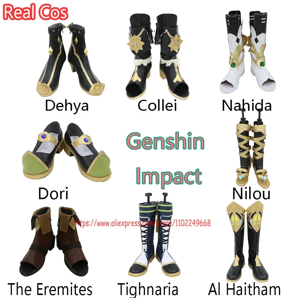 Genshin Impact Dehya/Al Haitham/Sumeru The Eremites/Collei/Nahida/Dori/Nilou/Tighnaria Обувь для косплея Сапоги для женщин и мужчин
Genshin Impact Dehya/Al Haitham/Sumeru The Eremites/Collei/Nahida/Dori/Nilou/Tighnaria Обувь для косплея Сапоги для женщин и мужчин