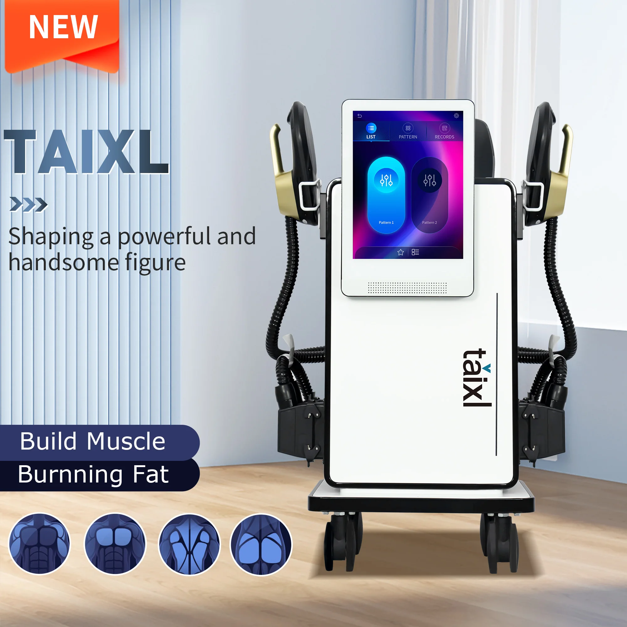 TAIXL Body Sculpting Muscle Stimulate Machine Shaping 6500W 200HZ EMS Radio Frequency RF Muscle Stimulator Device In sculpt
TAIXL Body Sculpting Muscle Stimulate Machine Shaping 6500W 200HZ EMS Radio Frequency RF Muscle Stimulator Device In sculpt