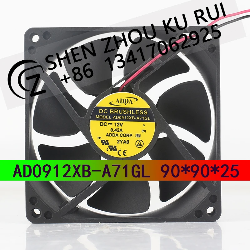 ADDA 12V 0.42A 9025 ball bearing chassis axial flow 9CM Ultra-high speed AD0912XB-A71GL coolingfan
ADDA 12V 0.42A 9025 ball bearing chassis axial flow 9CM Ultra-high speed AD0912XB-A71GL coolingfan