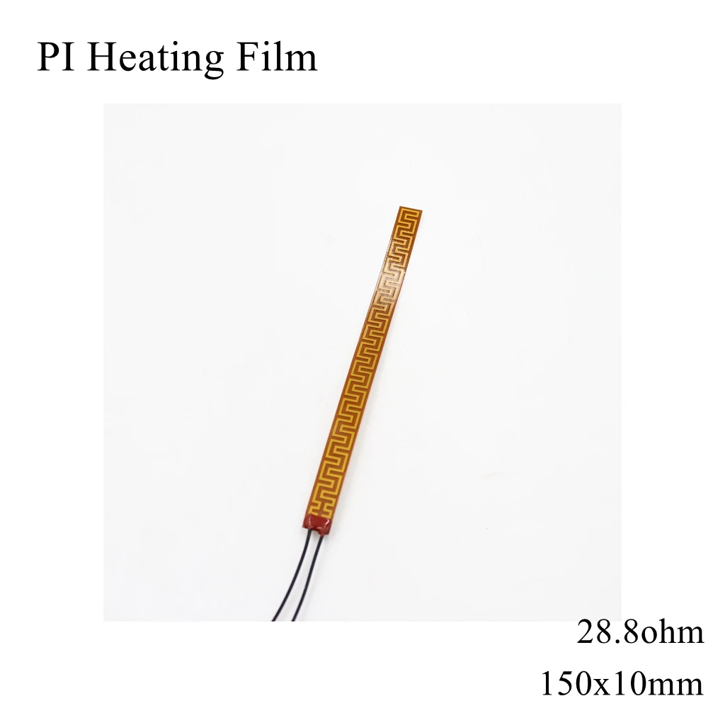 150x10mm 5V 12V 24V 110V 220V PI Heating Film Polyimide Adhesive Electric Heater Plate Panel Pad Mat Fuel Foil Oil Engine Tank
150x10mm 5V 12V 24V 110V 220V PI Heating Film Polyimide Adhesive Electric Heater Plate Panel Pad Mat Fuel Foil Oil Engine Tank