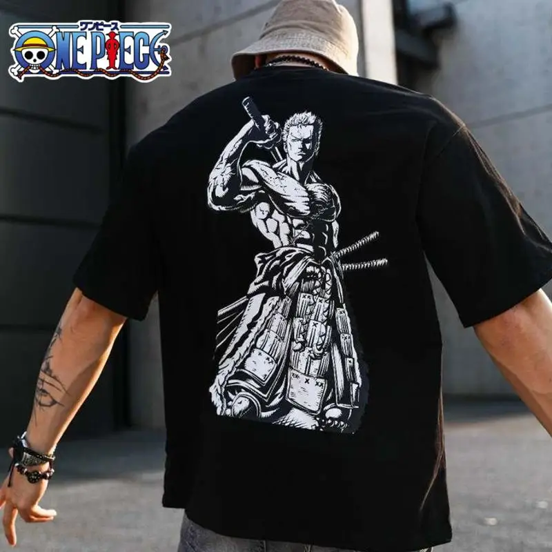 One Piece Anime Zoro Summer Large Size T-Shirt for Men Printed Loose Sports Short-Sleeved Cotton Fitness Breathable T-Shirt
One Piece Anime Zoro Summer Large Size T-Shirt for Men Printed Loose Sports Short-Sleeved Cotton Fitness Breathable T-Shirt