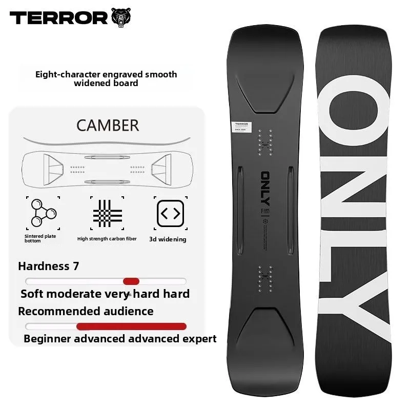 Small Blackboard Carbon Fiber Sandwich All Mountain Winter Snowboard Set TERROR Team Quick-Wear Advanced Carving Skills
Small Blackboard Carbon Fiber Sandwich All Mountain Winter Snowboard Set TERROR Team Quick-Wear Advanced Carving Skills