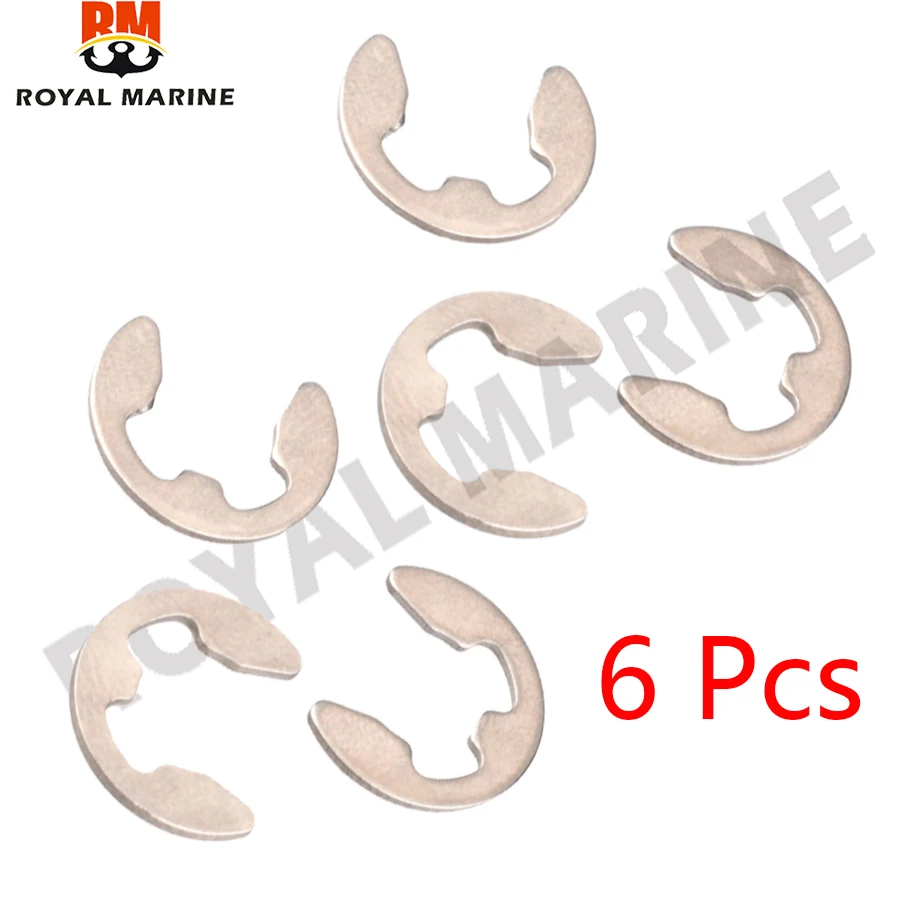 Boat Motor Circlip 63V-15744-00 6 Pcs for Yamaha outboard engine 2T 9.9-40HP 4T F6-F40 63V-15744 63V-15744-00-00 replaces
Boat Motor Circlip 63V-15744-00 6 Pcs for Yamaha outboard engine 2T 9.9-40HP 4T F6-F40 63V-15744 63V-15744-00-00 replaces