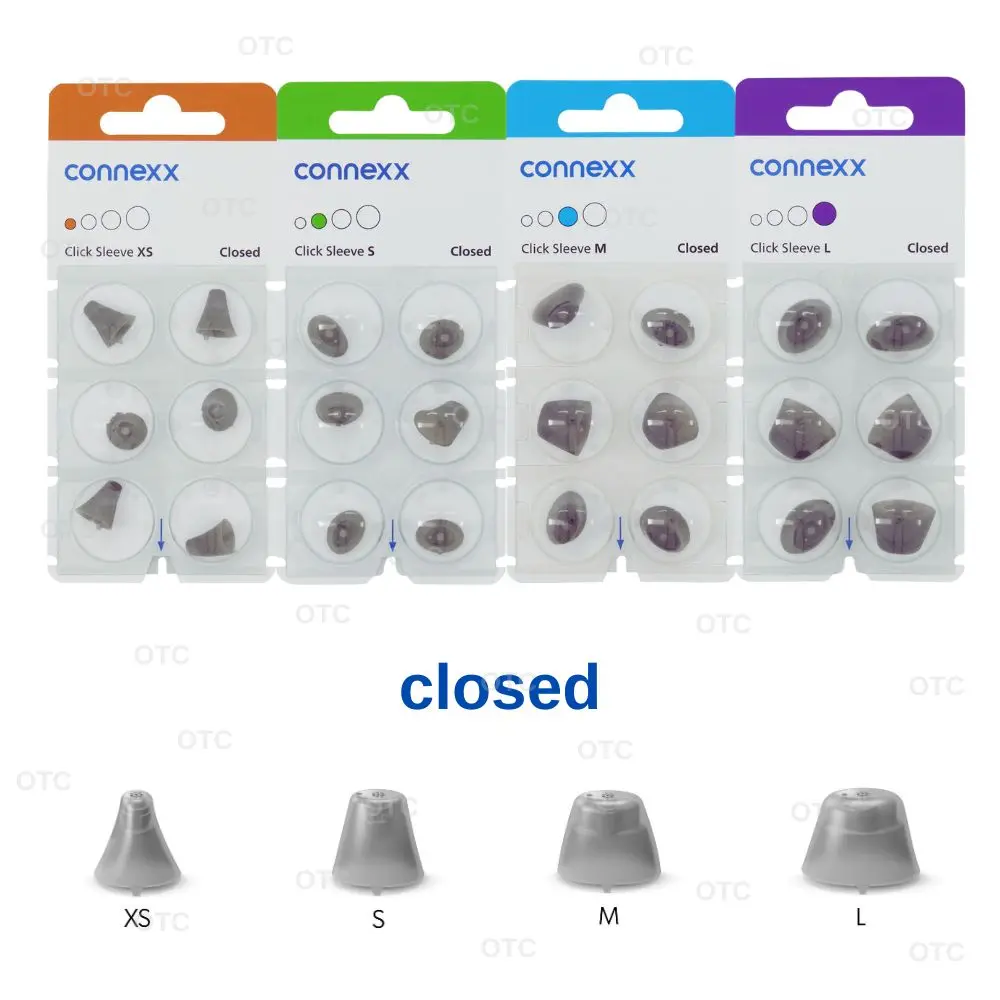 Signia Rexton Vibe Hearing aid open dome connexx click sleeve closed eartips for open fit and CIC ITC ITE Hearing Aids
Signia Rexton Vibe Hearing aid open dome connexx click sleeve closed eartips for open fit and CIC ITC ITE Hearing Aids
