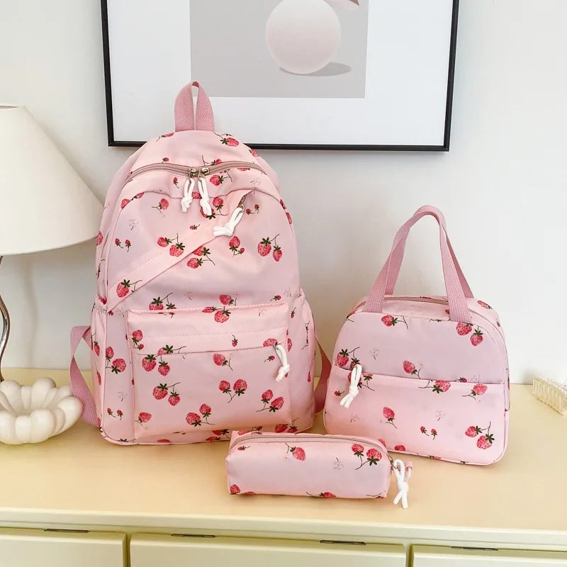 2026 New Strawberry 3pcs Backpack Large Capacity Cute Cartoon Wear Resistant School Bag
2026 New Strawberry 3pcs Backpack Large Capacity Cute Cartoon Wear Resistant School Bag