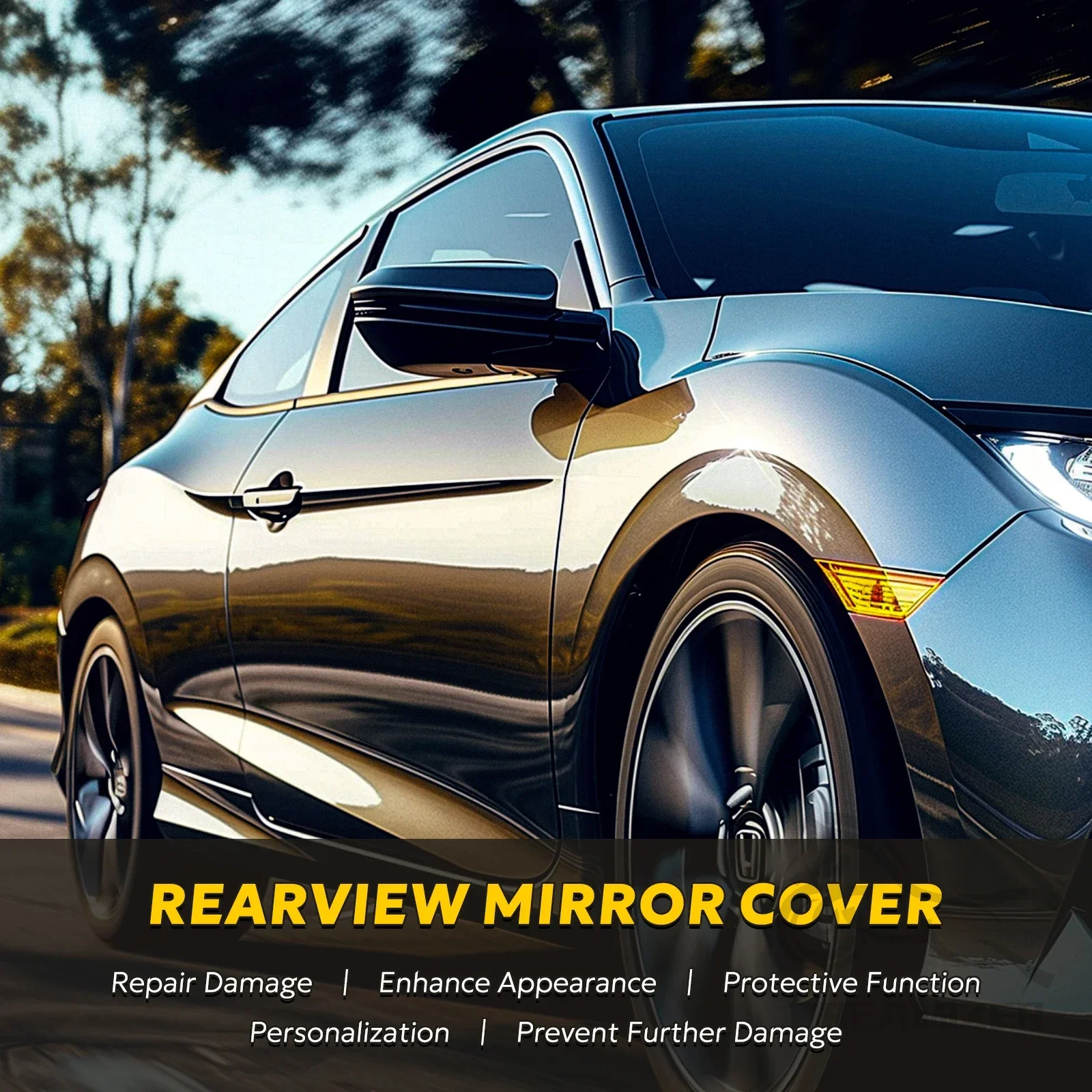 Driver Side Mirror Cover Replacement Black Mirror Cap for 10th Gen Civic 2019-2022 Fit For 2016-2021 Honda Civic
Driver Side Mirror Cover Replacement Black Mirror Cap for 10th Gen Civic 2019-2022 Fit For 2016-2021 Honda Civic