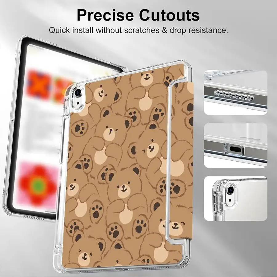 Cartoon Bear Holder Cover Tablet Case For iPad 11th 10th 9th 8th 7th 12.9inch Pro 2025 Mini 6 7 Air 4 5 M3 M2 M4 11inch Y-Fold
Cartoon Bear Holder Cover Tablet Case For iPad 11th 10th 9th 8th 7th 12.9inch Pro 2025 Mini 6 7 Air 4 5 M3 M2 M4 11inch Y-Fold