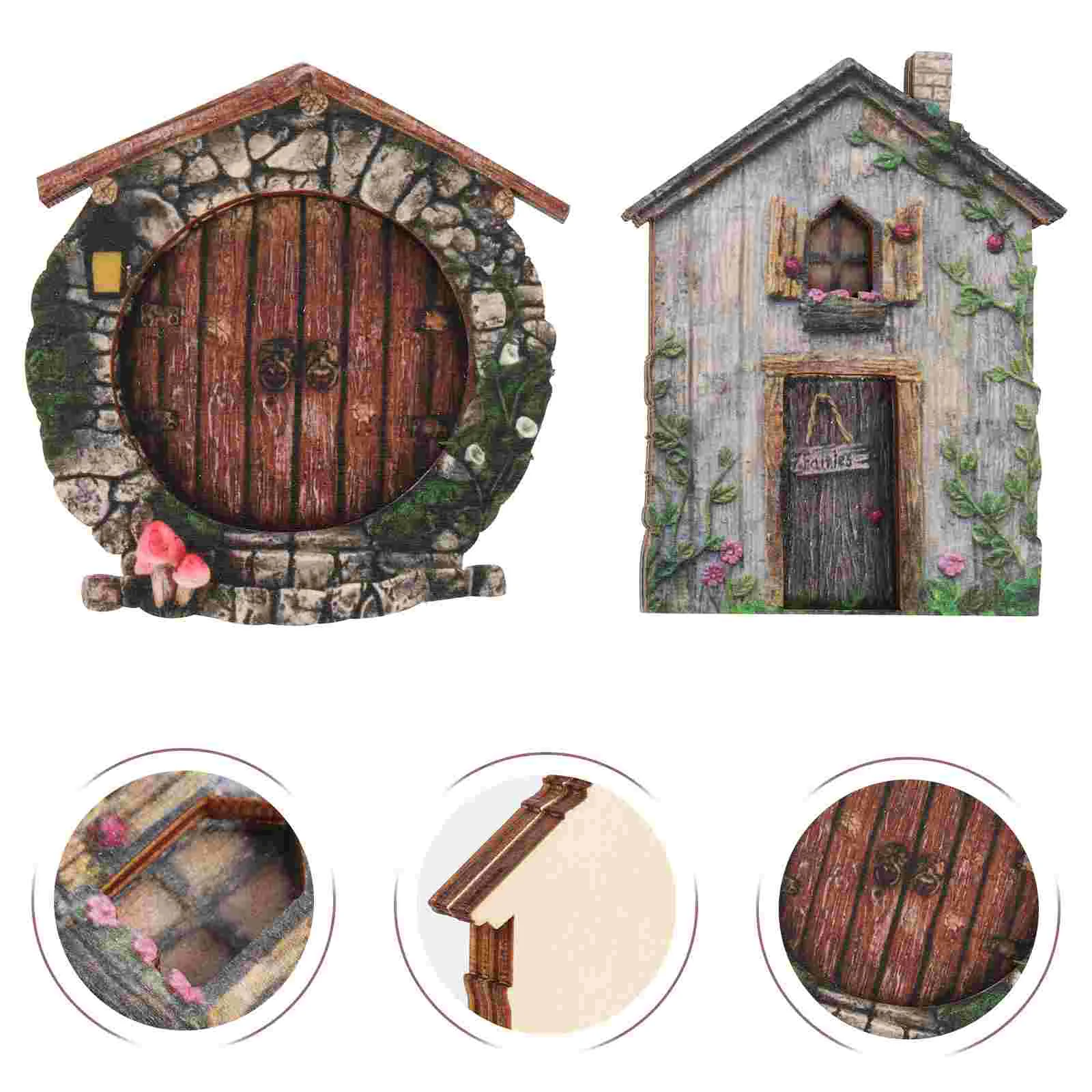 2 Pcs Fairy Elf Door Tooth Adorn Ornament Mini for Tree Wood Decor Wooden Miniature Garden Figurines
2 Pcs Fairy Elf Door Tooth Adorn Ornament Mini for Tree Wood Decor Wooden Miniature Garden Figurines