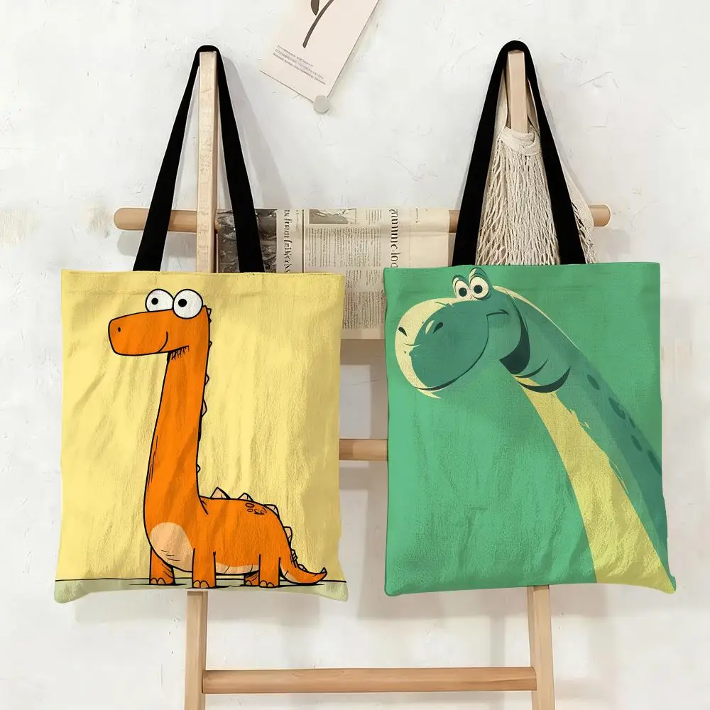Cartoon Brachiosaurus Storage Bags Canvas Tote Bag Large Capacity Double-Sided Print Reusable Shopping Bag Shoulder Bag
Cartoon Brachiosaurus Storage Bags Canvas Tote Bag Large Capacity Double-Sided Print Reusable Shopping Bag Shoulder Bag