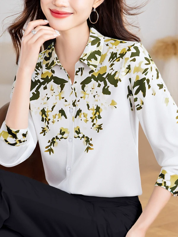 Шелковая блузка с длинным рукавом и принтом, свободного кроя, для женщин, весна-осень-зима, модная белая блузка из полиэфирного волокна, стандартный размер S
Шелковая блузка с длинным рукавом и принтом, свободного кроя, для женщин, весна-осень-зима, модная белая блузка из полиэфирного волокна, стандартный размер S