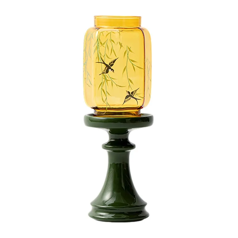 Emerald candle holders, tea ceremony accessories, scented candle holders 
Emerald candle holders, tea ceremony accessories, scented candle holders