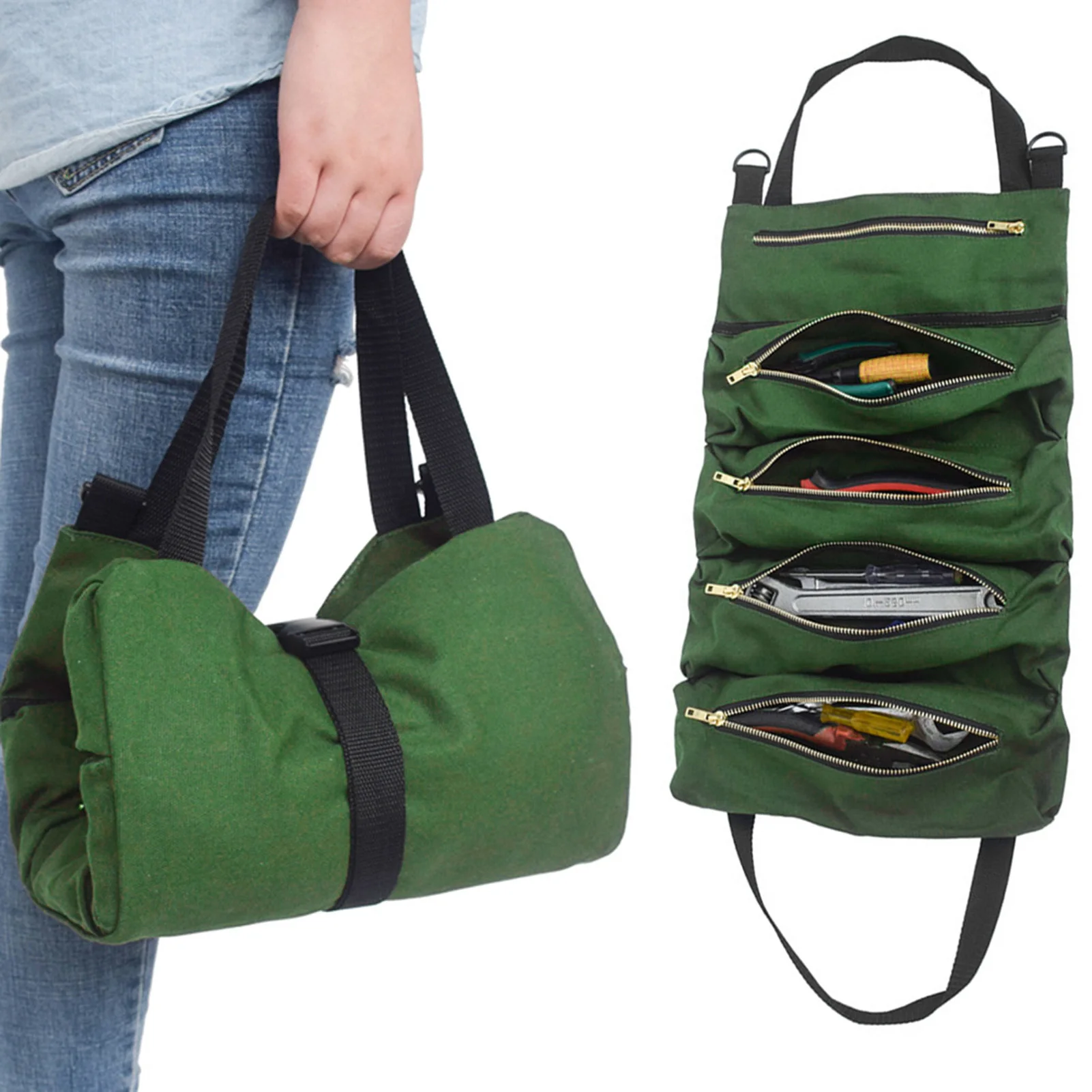 Портативный органайзер для инструментов: рулонная сумка-чехол для гаечных ключей и инструментов
Портативный органайзер для инструментов: рулонная сумка-чехол для гаечных ключей и инструментов