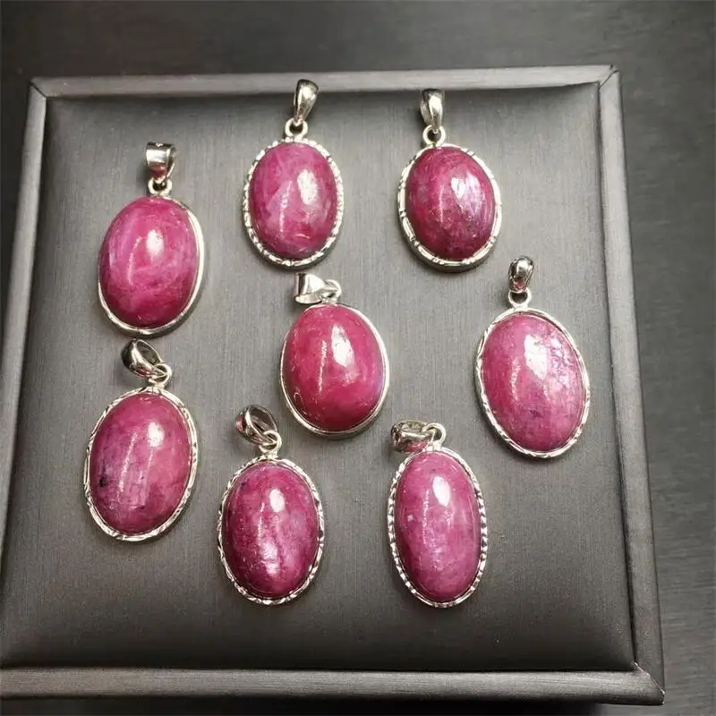 S925 Natural Ruby Pendant DIY Party Jewelry Holiday Fengshui Gift For Women Healing Energy Stone 1pcs 22.5MM
S925 Natural Ruby Pendant DIY Party Jewelry Holiday Fengshui Gift For Women Healing Energy Stone 1pcs 22.5MM