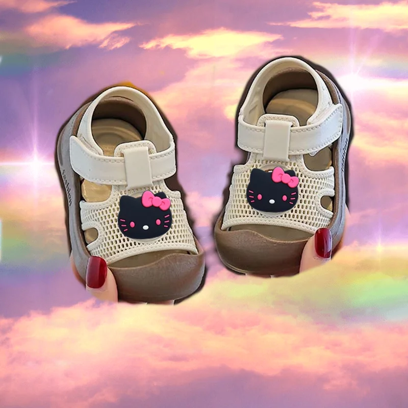 Детские сандалии Hello Kitty для мальчиков и девочек, обувь для малышей, дышащие летние пляжные туфли с сетчатыми вырезами и застежкой на липучке, мягкая подошва, нескользящие.
Детские сандалии Hello Kitty для мальчиков и девочек, обувь для малышей, дышащие летние пляжные туфли с сетчатыми вырезами и застежкой на липучке, мягкая подошва, нескользящие.