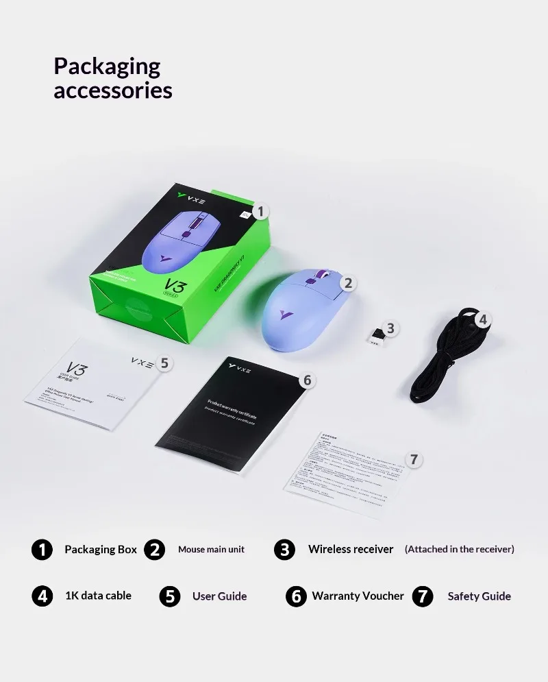 VXE Dragonfly V3 Wireless Gaming Mouse 49g Ultra Light PAW3395SE XHero AI Sensor Long Battery Life for PC Gamer Multi-Color
VXE Dragonfly V3 Wireless Gaming Mouse 49g Ultra Light PAW3395SE XHero AI Sensor Long Battery Life for PC Gamer Multi-Color