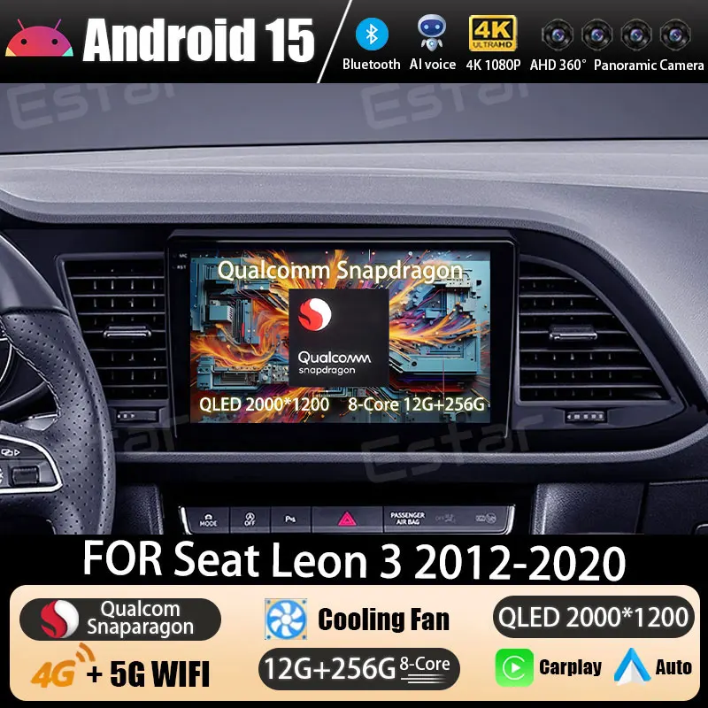 Car Radio Android 15 For Seat Leon 3 2012 - 2020 GPS Multimedia Player Navi Wireless Carplay Auto DSP Head Unit RDS Video Audio
Car Radio Android 15 For Seat Leon 3 2012 - 2020 GPS Multimedia Player Navi Wireless Carplay Auto DSP Head Unit RDS Video Audio