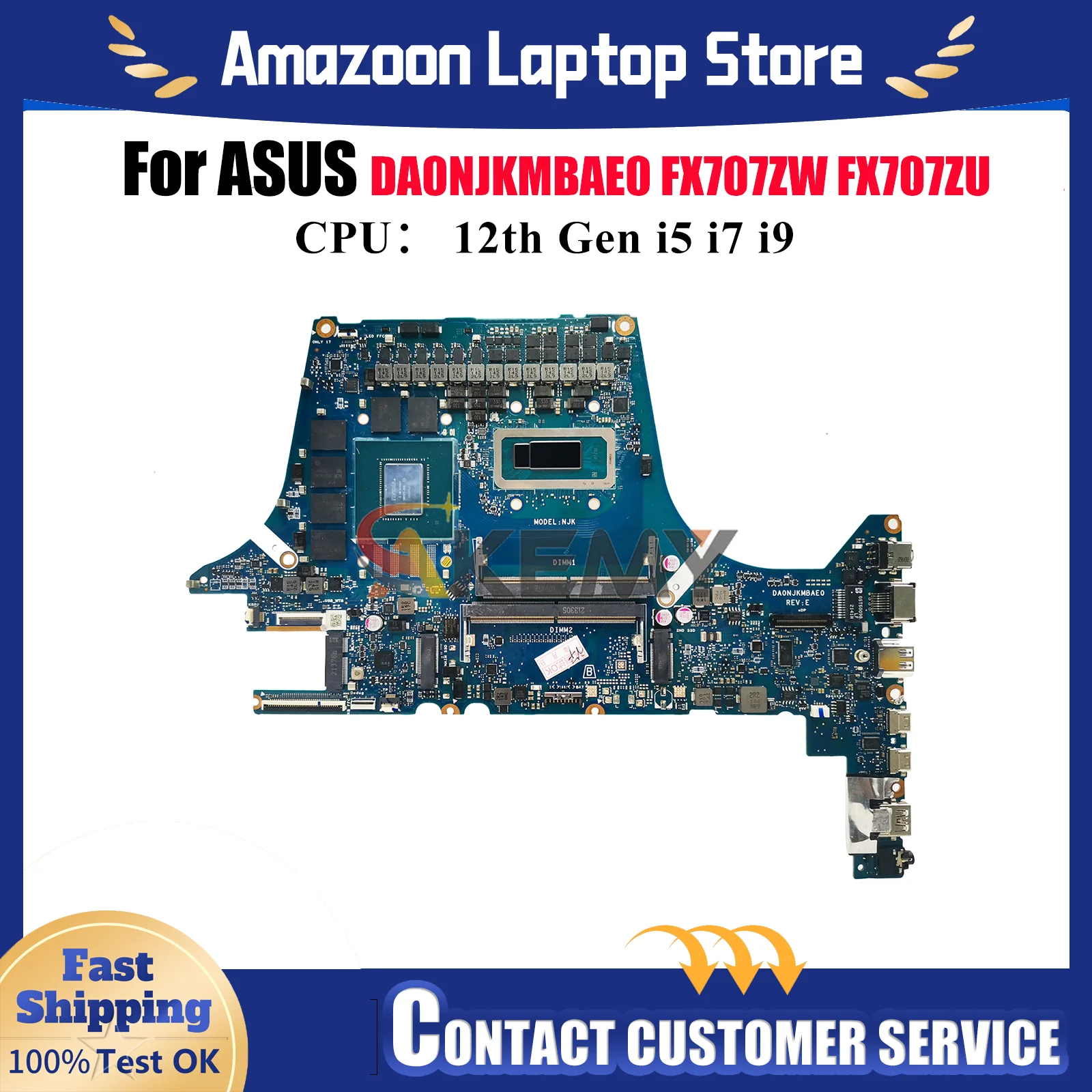DA0NJKMBAE0 Материнская плата для ноутбука ASUS TUF Gaming FX707ZW FX507Z FX707ZM FX707ZU FX707ZR FX707ZV Материнская плата с 12-го поколения i5 i7 i9
DA0NJKMBAE0 Материнская плата для ноутбука ASUS TUF Gaming FX707ZW FX507Z FX707ZM FX707ZU FX707ZR FX707ZV Материнская плата с 12-го поколения i5 i7 i9