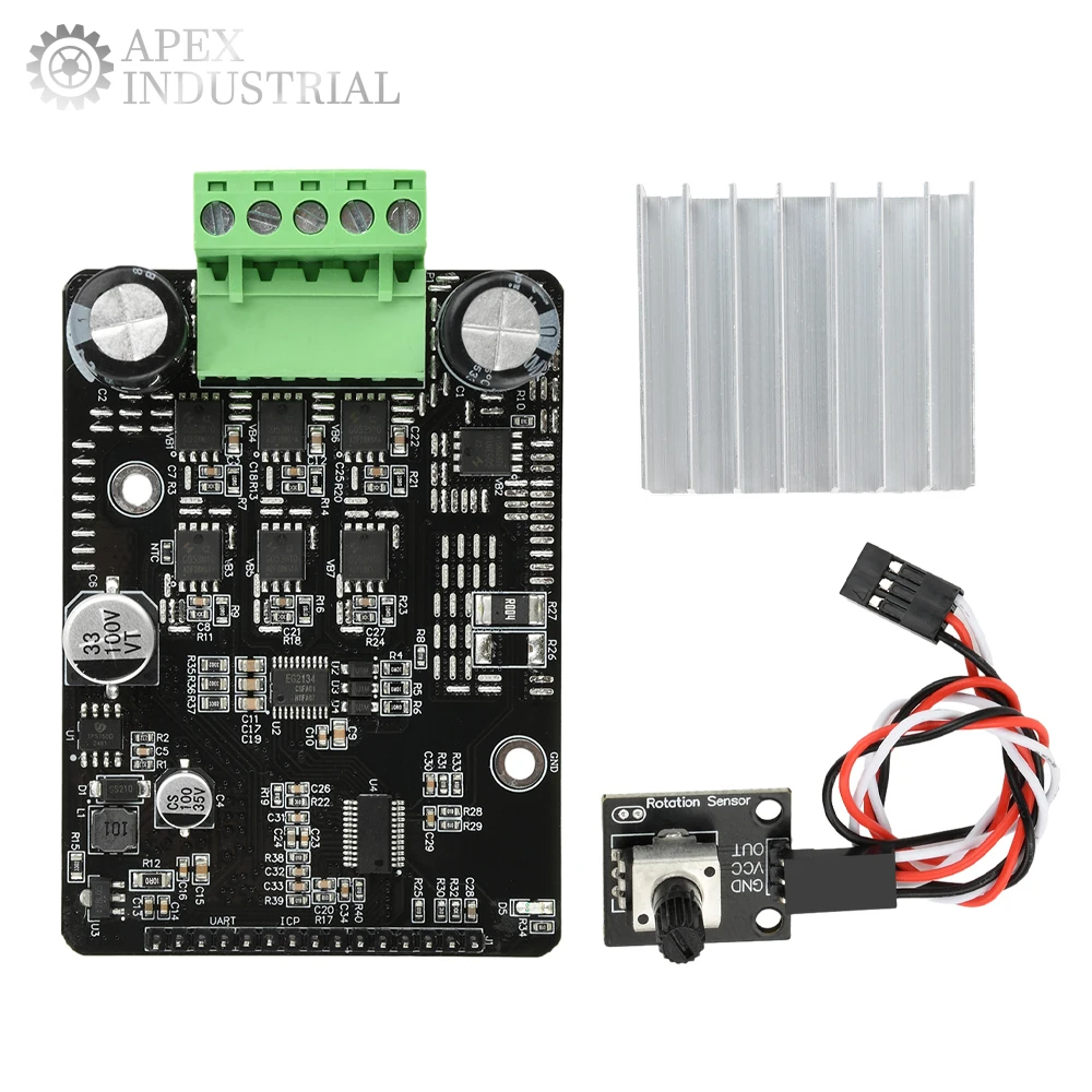 1600W 50A DC 6-80V Brushless Hall Free Motor Driver Board Three-Phase Brushless Hallless PWM Controller Control Switch Module
1600W 50A DC 6-80V Brushless Hall Free Motor Driver Board Three-Phase Brushless Hallless PWM Controller Control Switch Module