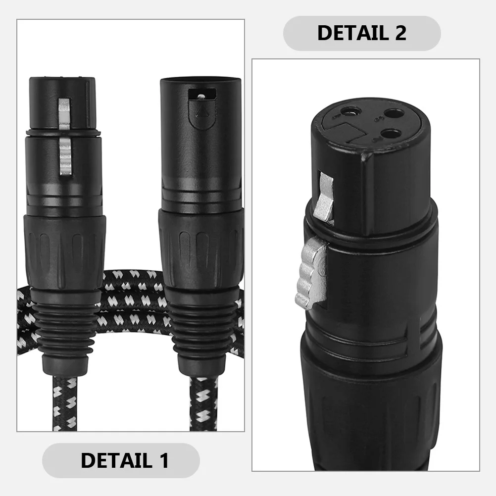 3 Meter 3 Pin Xlr Microphone Cable Nylon Metal ABS Noise Reduction Cord Audio Mic Cable Professional Accessory
3 Meter 3 Pin Xlr Microphone Cable Nylon Metal ABS Noise Reduction Cord Audio Mic Cable Professional Accessory