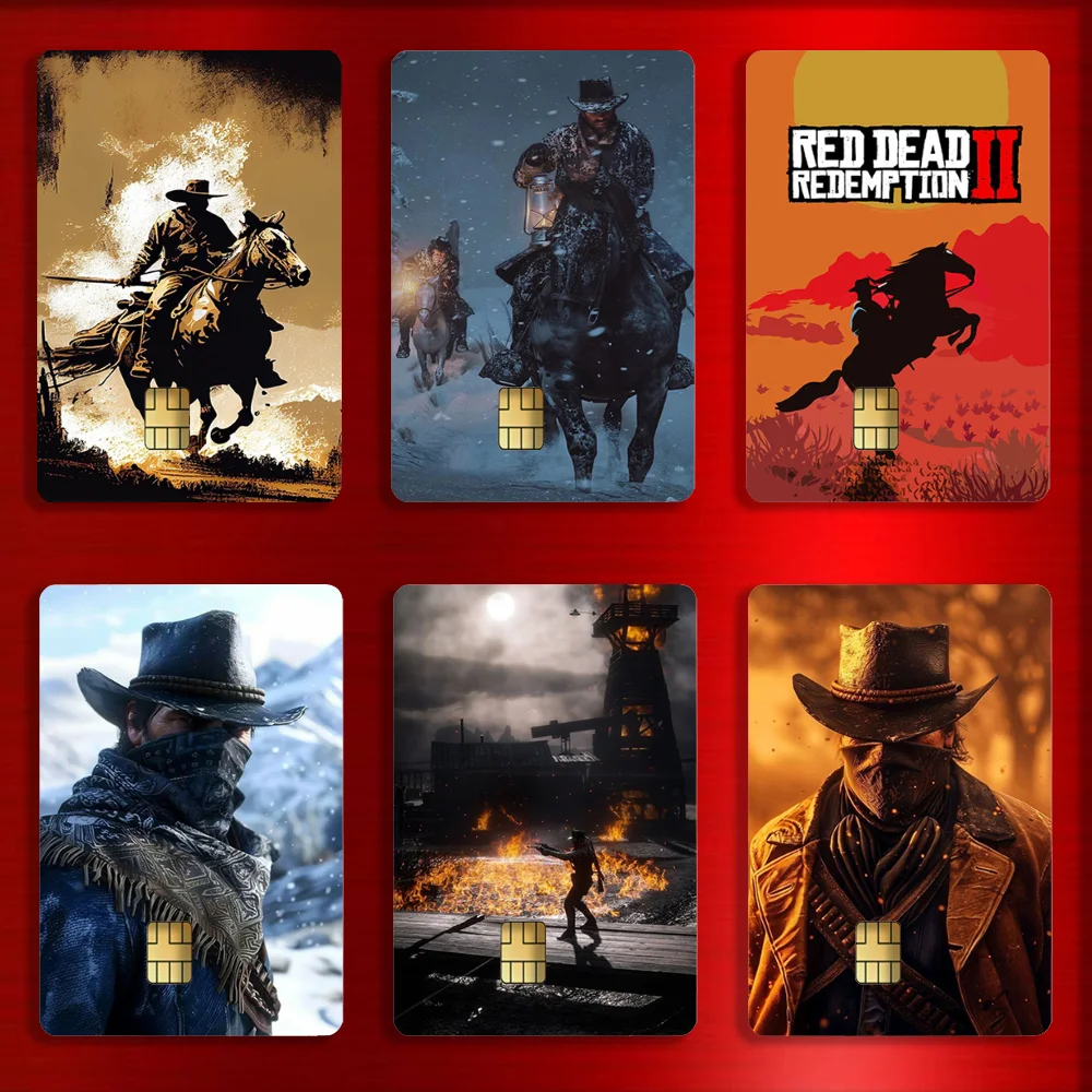 Game Red D-Dead R-Redemption 2 Stickers For Debit Bank Credit Cards Metro Bus Pass Sticker Decoration Cover 4PCS Card Skin
Game Red D-Dead R-Redemption 2 Stickers For Debit Bank Credit Cards Metro Bus Pass Sticker Decoration Cover 4PCS Card Skin