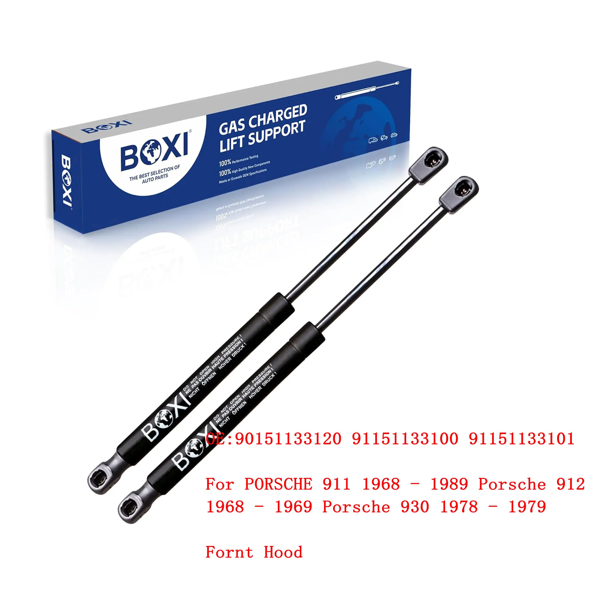 2Pcs Front Bonnet Lift Support SG406010 SG406010 For PORSCHE 911 1968 - 1989 Porsche 912 1968 - 1969 Porsche 930 1978 - 1979 Gas
2Pcs Front Bonnet Lift Support SG406010 SG406010 For PORSCHE 911 1968 - 1989 Porsche 912 1968 - 1969 Porsche 930 1978 - 1979 Gas