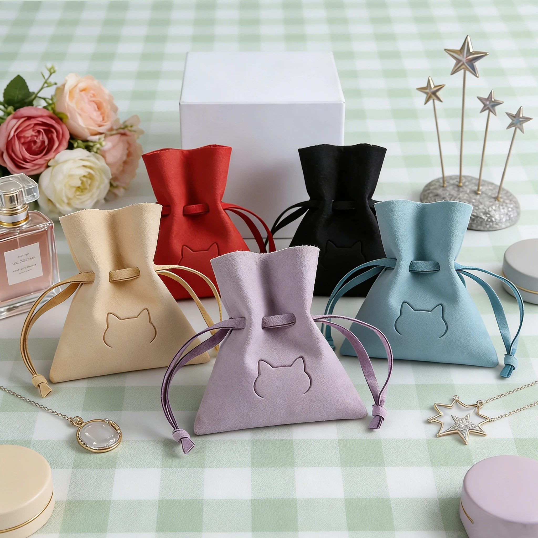 100 Microfiber Jewelry Drawstring Pouch Personalized Logo Small Fungus Style Packaging Rings Earrings Gift Bag for Wedding Party
100 Microfiber Jewelry Drawstring Pouch Personalized Logo Small Fungus Style Packaging Rings Earrings Gift Bag for Wedding Party