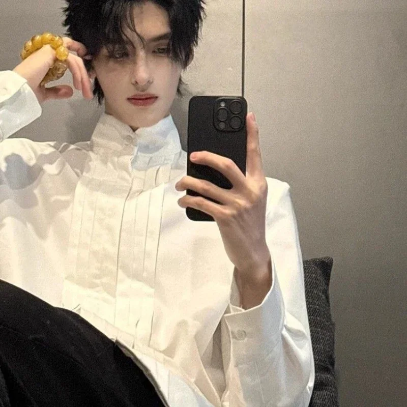 Men's Pleated Jacket Trendy Street Suit Underwear Shirt JJ369
Men's Pleated Jacket Trendy Street Suit Underwear Shirt JJ369