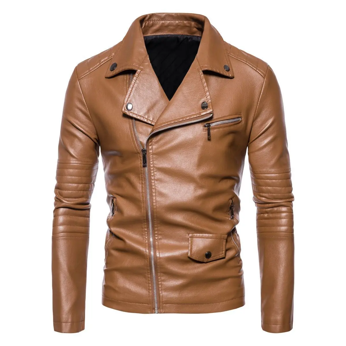 Men Solid High Quality Turn Down Collar Leather Blazers Male Daily Casual Suit Outwear Coat Man Spring Autumn PU Leather Jacket
Men Solid High Quality Turn Down Collar Leather Blazers Male Daily Casual Suit Outwear Coat Man Spring Autumn PU Leather Jacket
