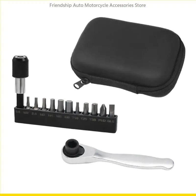 SZCH Bicycle Repair Tool 1/4 Inch Ratchet TorqueWrench Spanner Repair Tools M-2/2.5/3/4/5/6 T10 T25 T30 PH2 SL5 Bit
SZCH Bicycle Repair Tool 1/4 Inch Ratchet TorqueWrench Spanner Repair Tools M-2/2.5/3/4/5/6 T10 T25 T30 PH2 SL5 Bit