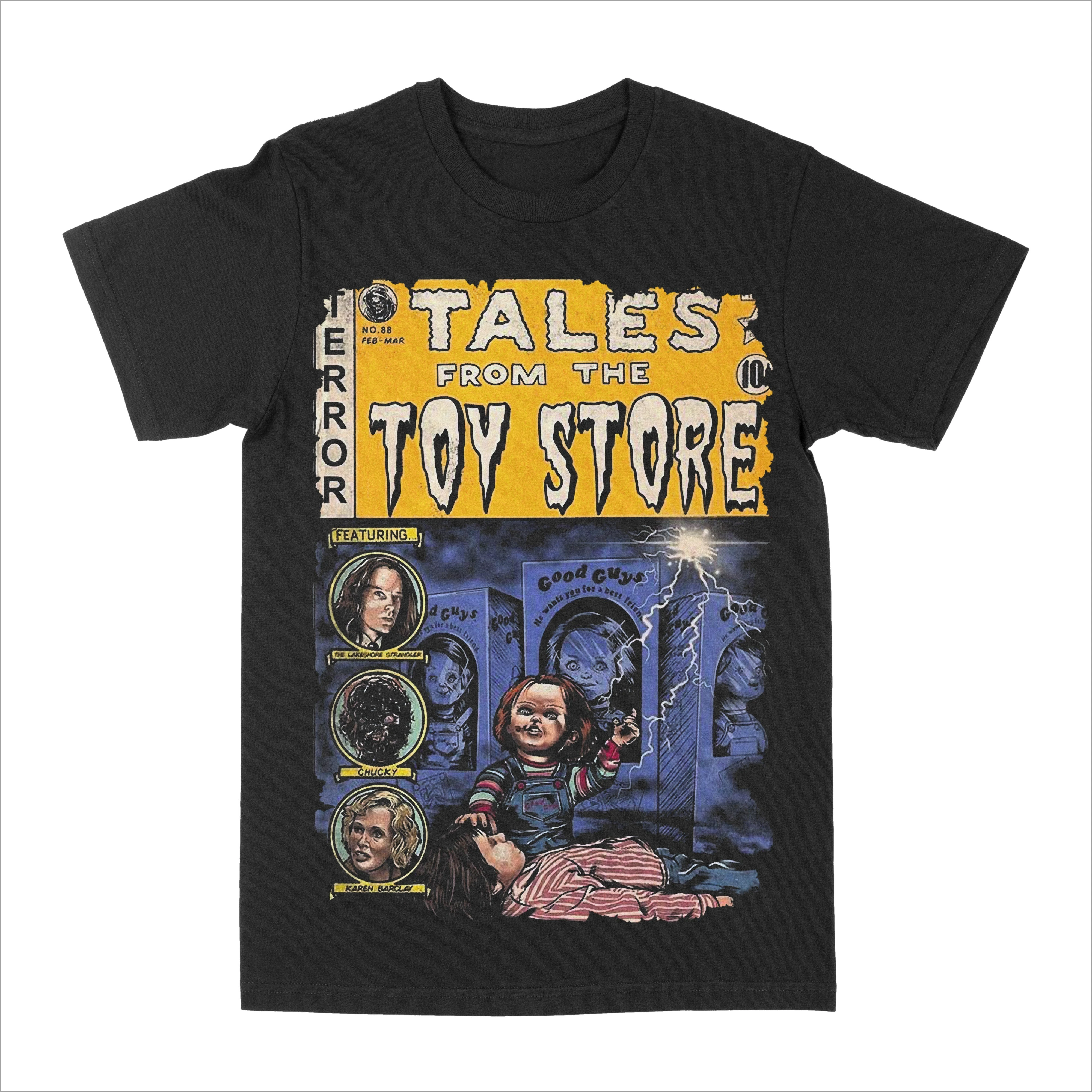 Chucky Toy Store Graphic T-shirt Patterned Printed T-shirt Summer Luxury Brand Pure Cotton Men's and Women's T-shirts
Chucky Toy Store Graphic T-shirt Patterned Printed T-shirt Summer Luxury Brand Pure Cotton Men's and Women's T-shirts