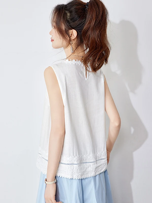 round Ne Svel T-irt Vest Women Summer Skirt Match 3D Lace Top Faionable Comfortable Breathable UV Protection
round Ne Svel T-irt Vest Women Summer Skirt Match 3D Lace Top Faionable Comfortable Breathable UV Protection