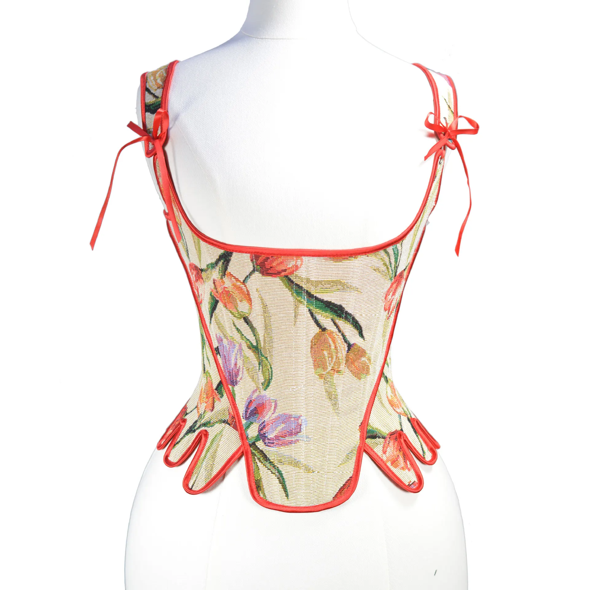 Corsets Bustiers Women Flower Print Vintage Corset Gothic Lingerie Corselet Overbust Plus Size
Corsets Bustiers Women Flower Print Vintage Corset Gothic Lingerie Corselet Overbust Plus Size