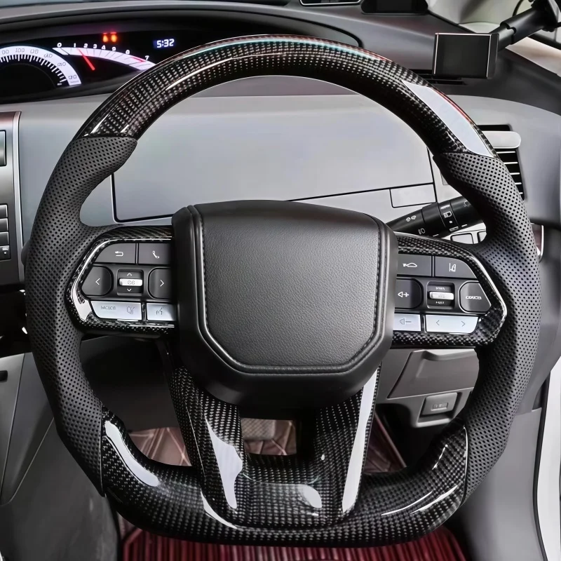 Car Steering Wheel Carbon Fiber leather For Toyota GT 86 FORTUNER FJ Cruiser LC70-79 Land Cruiser CROWN ALPHARD Car Accessories
Car Steering Wheel Carbon Fiber leather For Toyota GT 86 FORTUNER FJ Cruiser LC70-79 Land Cruiser CROWN ALPHARD Car Accessories