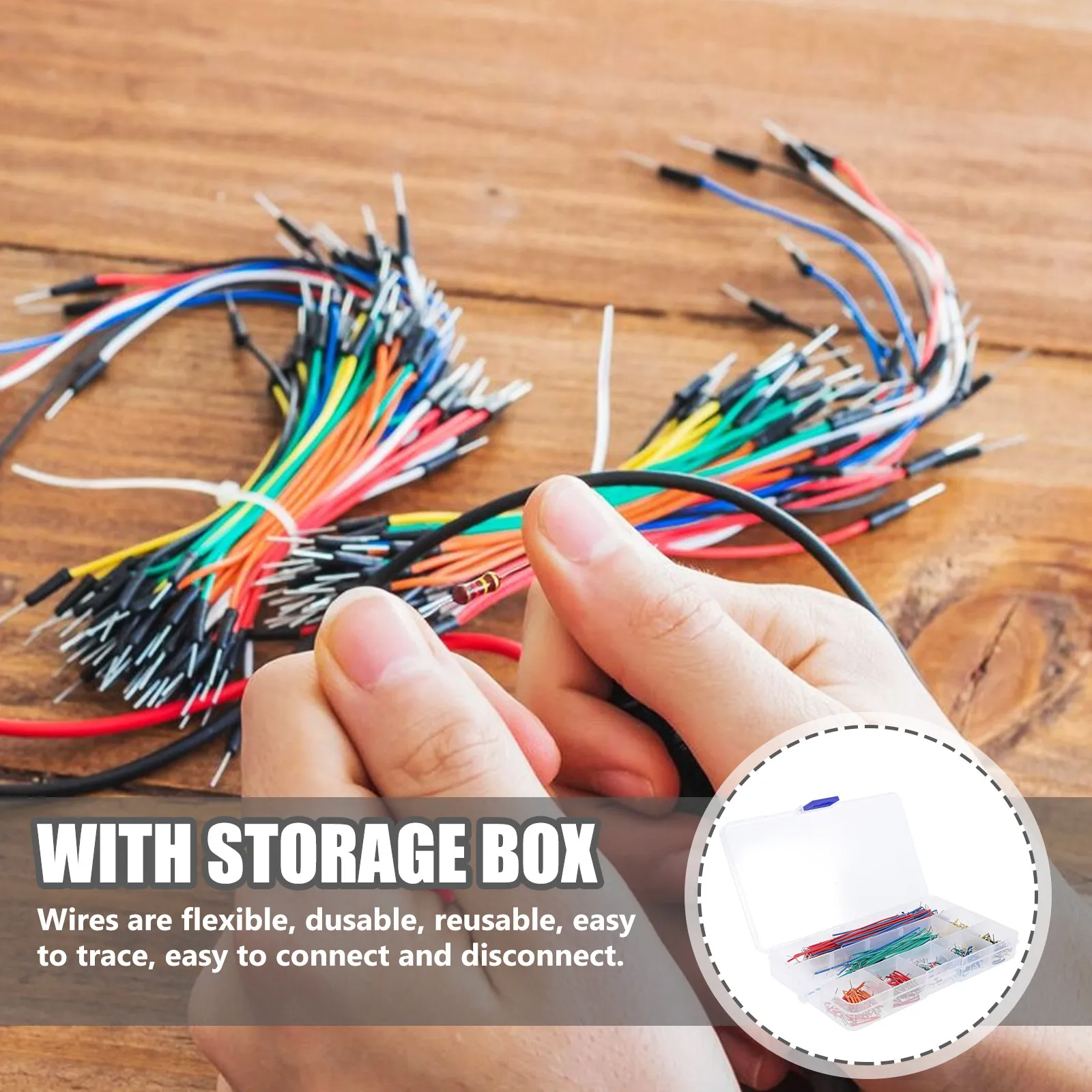 560Pcs Breadboard Jumper Wire 14 Assorted Lengths Flexible Solderless Wiring Kit for DIY Circuit Testing and Development
560Pcs Breadboard Jumper Wire 14 Assorted Lengths Flexible Solderless Wiring Kit for DIY Circuit Testing and Development