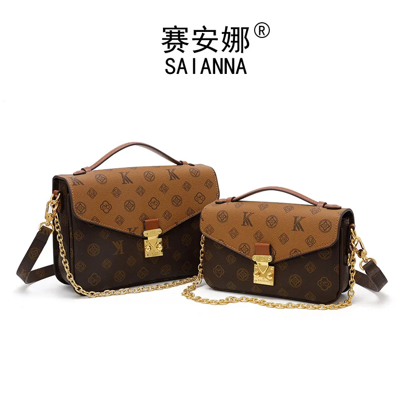 Легкая роскошная женская сумка-кроссбоди с монограммой, коричневая, дизайнерская, с принтом, на плечо, модная, с верхней ручкой, универсальная
Легкая роскошная женская сумка-кроссбоди с монограммой, коричневая, дизайнерская, с принтом, на плечо, модная, с верхней ручкой, универсальная