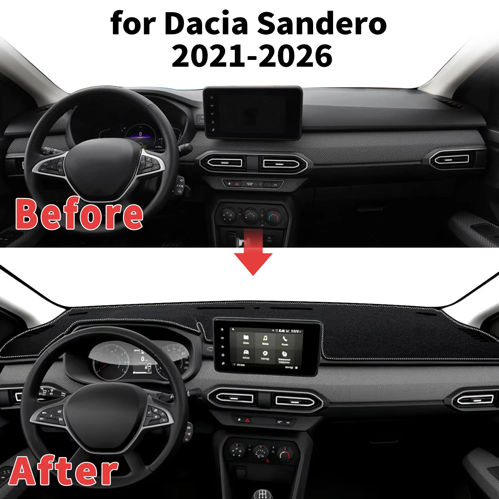 for Dacia Sandero 2026 2025-2021 Dashboard Cover Sun Shade Protector Dashmat Anti-Glare UV Block Carpet Mat Automotive Dash Mat
for Dacia Sandero 2026 2025-2021 Dashboard Cover Sun Shade Protector Dashmat Anti-Glare UV Block Carpet Mat Automotive Dash Mat