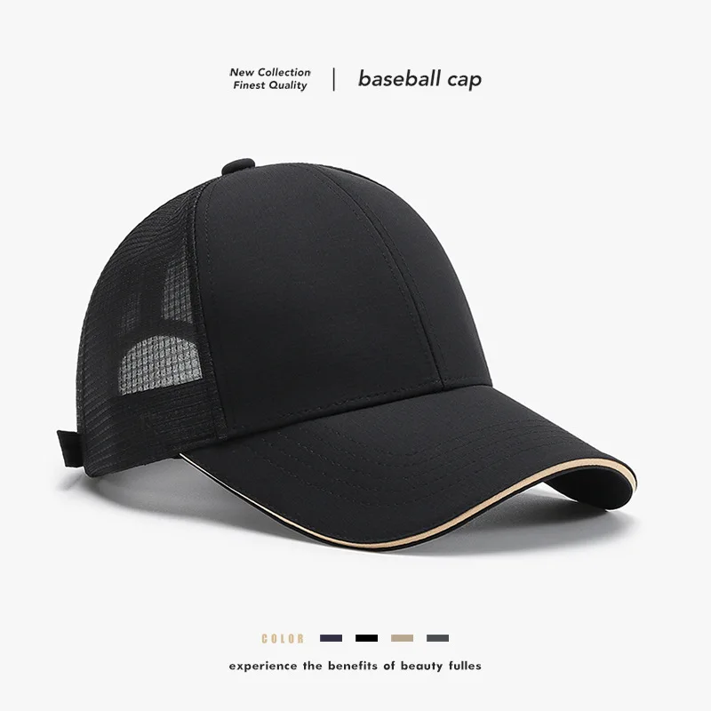 New Popular Simple Hat Men Women Summer Mesh Outdoor Baseball Cap Breathable Sweat Absorption Sports Leisure Sunshade Peaked Cap 
New Popular Simple Hat Men Women Summer Mesh Outdoor Baseball Cap Breathable Sweat Absorption Sports Leisure Sunshade Peaked Cap
