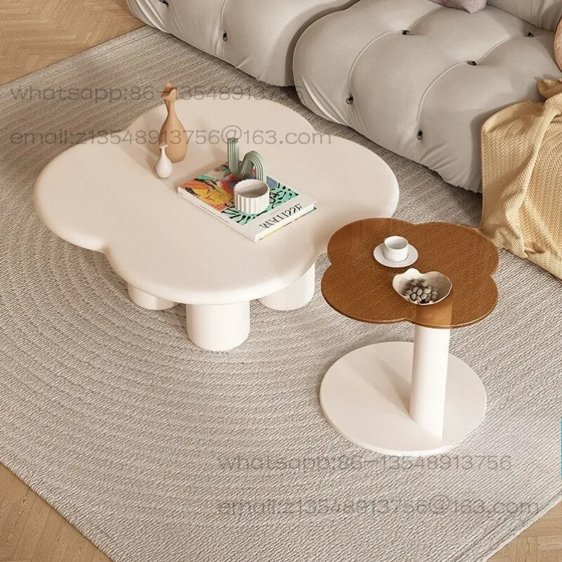 Coffee Table Light Luxury Modern Cream Style Simple Side Table Living Room Home Nordic Small Apartment Special-shaped Table
Coffee Table Light Luxury Modern Cream Style Simple Side Table Living Room Home Nordic Small Apartment Special-shaped Table