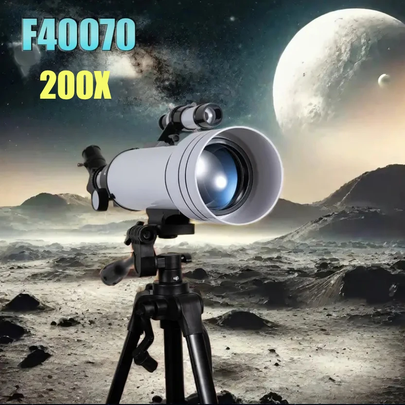 BORWOLF F40070M Professional Astronomical Telescope 200X Monocular 70MM Large-Aperture for Stargazing Moon And Bird Watching
BORWOLF F40070M Professional Astronomical Telescope 200X Monocular 70MM Large-Aperture for Stargazing Moon And Bird Watching