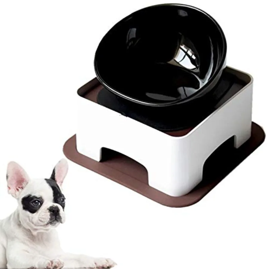 Керамическая миска для собак Bulldog Bowl - широкая миска для корма для собак и кошек, стерильная наклонная миска для животных с противоскользящим резиновым ковриком, размер M
Керамическая миска для собак Bulldog Bowl - широкая миска для корма для собак и кошек, стерильная наклонная миска для животных с противоскользящим резиновым ковриком, размер M