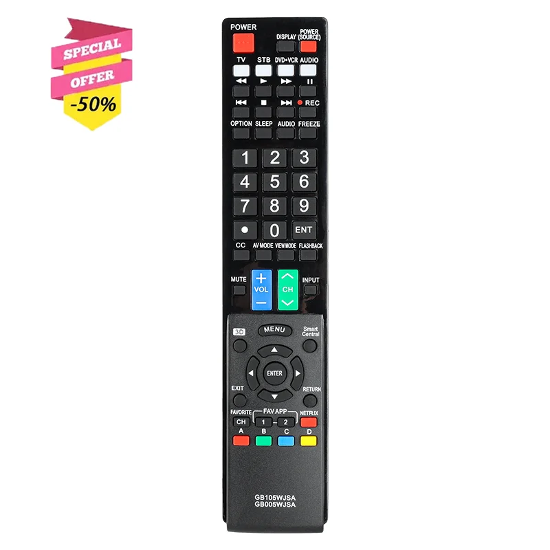 RC4183901/03 GB005WJSA GB105WJSA Remote Control for Sharp TV C-60LE745U LC-60C8470U LC-70C8470U LC-60LE847U LC-60LE845U
RC4183901/03 GB005WJSA GB105WJSA Remote Control for Sharp TV C-60LE745U LC-60C8470U LC-70C8470U LC-60LE847U LC-60LE845U