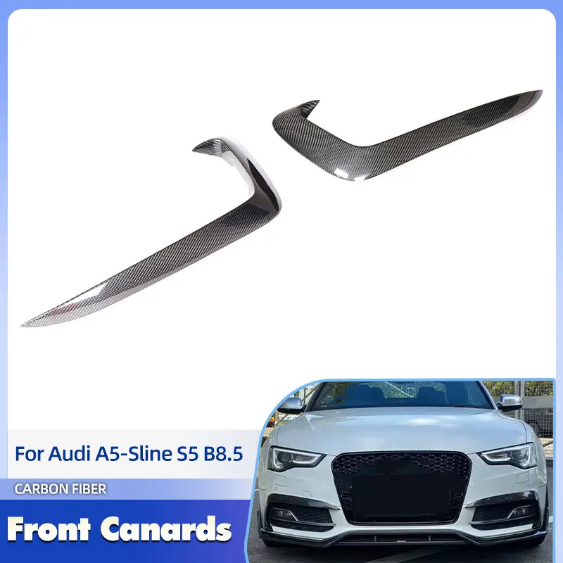 Front Bumper Canards Carbon Fiber for Audi A5-Sline S5 B8.5 2012-2016 Non Standard Front Fog Lamp Trims Air Vent Trim Fins FRP
Front Bumper Canards Carbon Fiber for Audi A5-Sline S5 B8.5 2012-2016 Non Standard Front Fog Lamp Trims Air Vent Trim Fins FRP