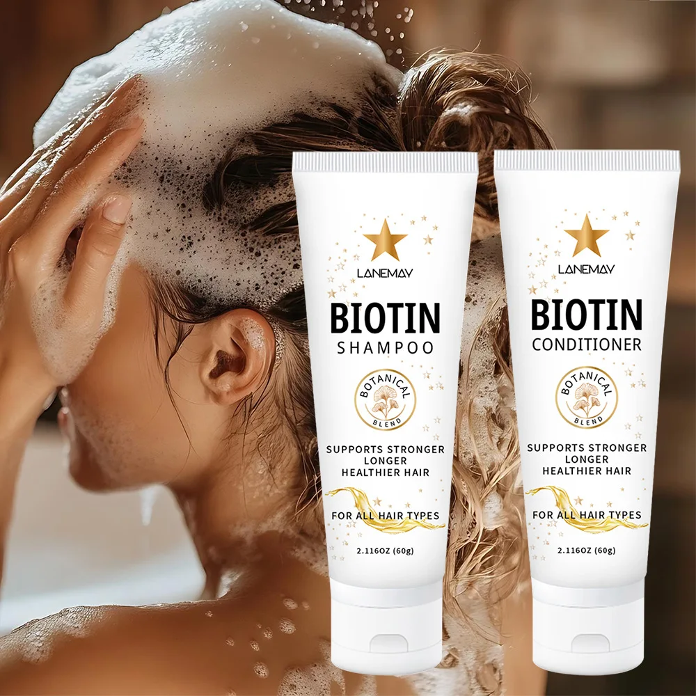 Biotin Shampoo & Conditioner Set – 60g+60g. This botanical blend duo supports stronger, longer, healthier hair for all hair type
Biotin Shampoo & Conditioner Set – 60g+60g. This botanical blend duo supports stronger, longer, healthier hair for all hair type