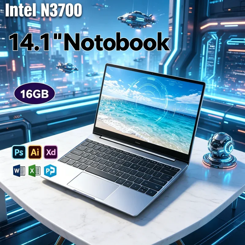 14.1 Inch Light Laptop with Intel N3700 Core, 16GB/32GB RAM, Full Windows 11 System Acting as All-round Notebook for Daily Work
14.1 Inch Light Laptop with Intel N3700 Core, 16GB/32GB RAM, Full Windows 11 System Acting as All-round Notebook for Daily Work