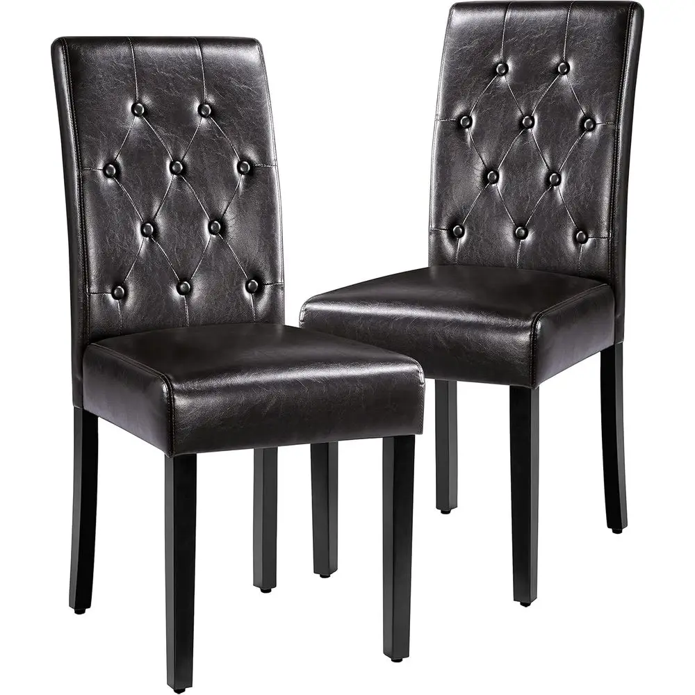 Tall Back Dining Chairs with Solid Wood Legs, Set of 2, Brown for Kitchen/Living Room/Dining Room/Restaurant/Hotel
Tall Back Dining Chairs with Solid Wood Legs, Set of 2, Brown for Kitchen/Living Room/Dining Room/Restaurant/Hotel
