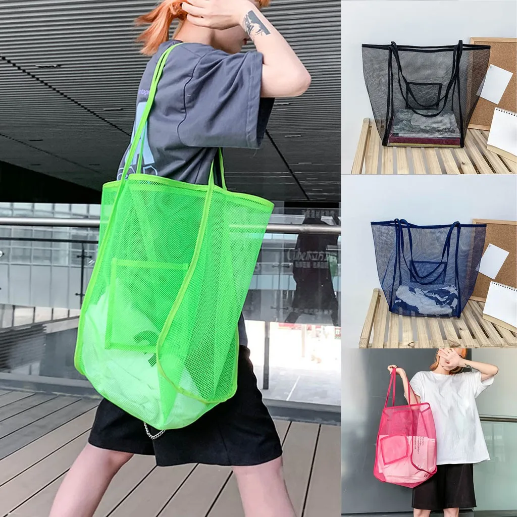 Mesh Beach Shopper Bag For Women Extra Large Capacity Travel Shoulder Bags Sand Toys Grocery Picnic Tote Simple Design Organizer
Mesh Beach Shopper Bag For Women Extra Large Capacity Travel Shoulder Bags Sand Toys Grocery Picnic Tote Simple Design Organizer