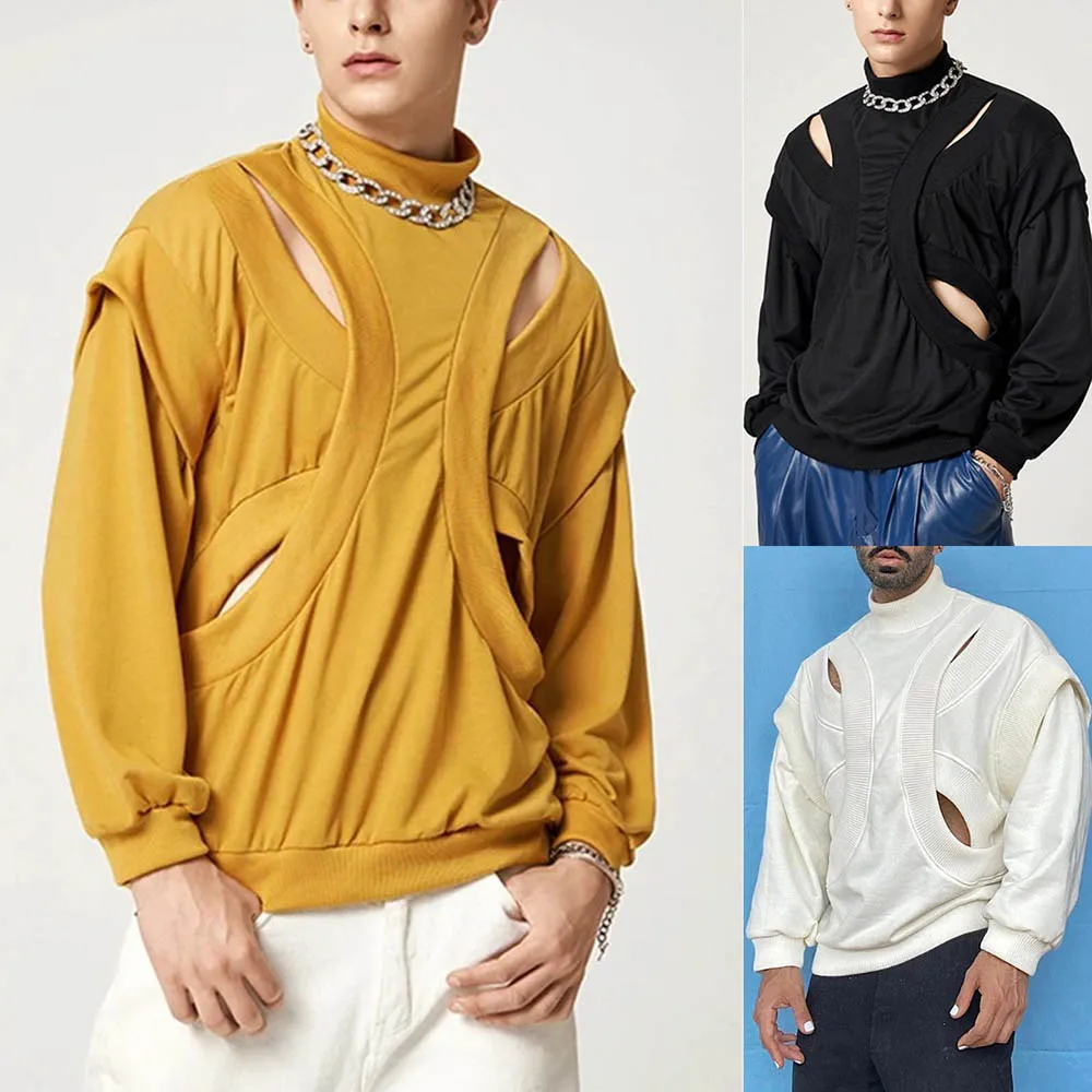 Mens Spring T-Shirt Hollow Staggered Drop Shoulder Casual Tshirt Streetwear Fashion Y2k Niche Trend Tops Men'S Clothing 2025 New
Mens Spring T-Shirt Hollow Staggered Drop Shoulder Casual Tshirt Streetwear Fashion Y2k Niche Trend Tops Men'S Clothing 2025 New